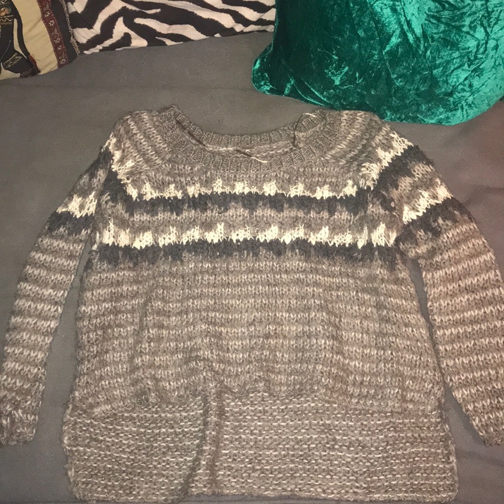 Free People rustic style sweater